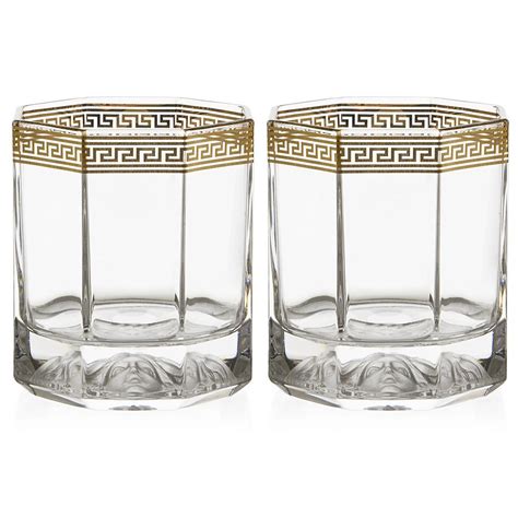 versace whiskey glass|versace medusa drinking glasses.